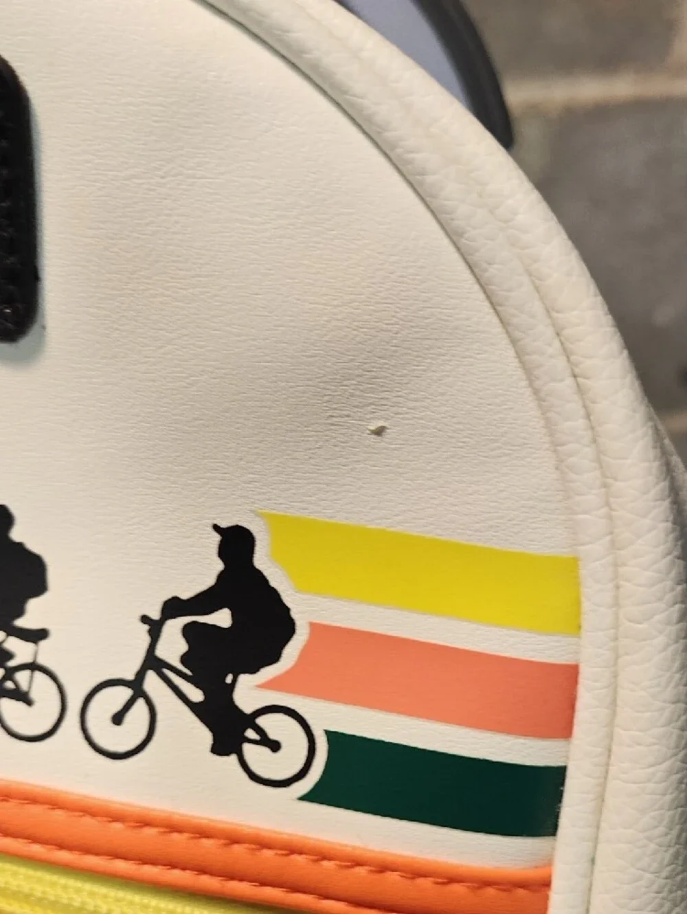 Stranger Things Hawkins High School Mini Backpack - White, Black, Orange